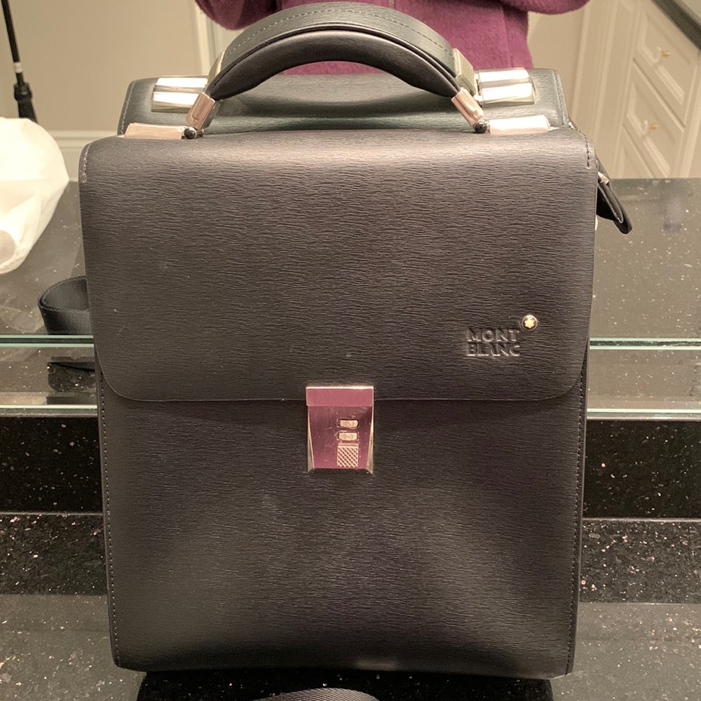 Mont Blanc Leather Briefcase